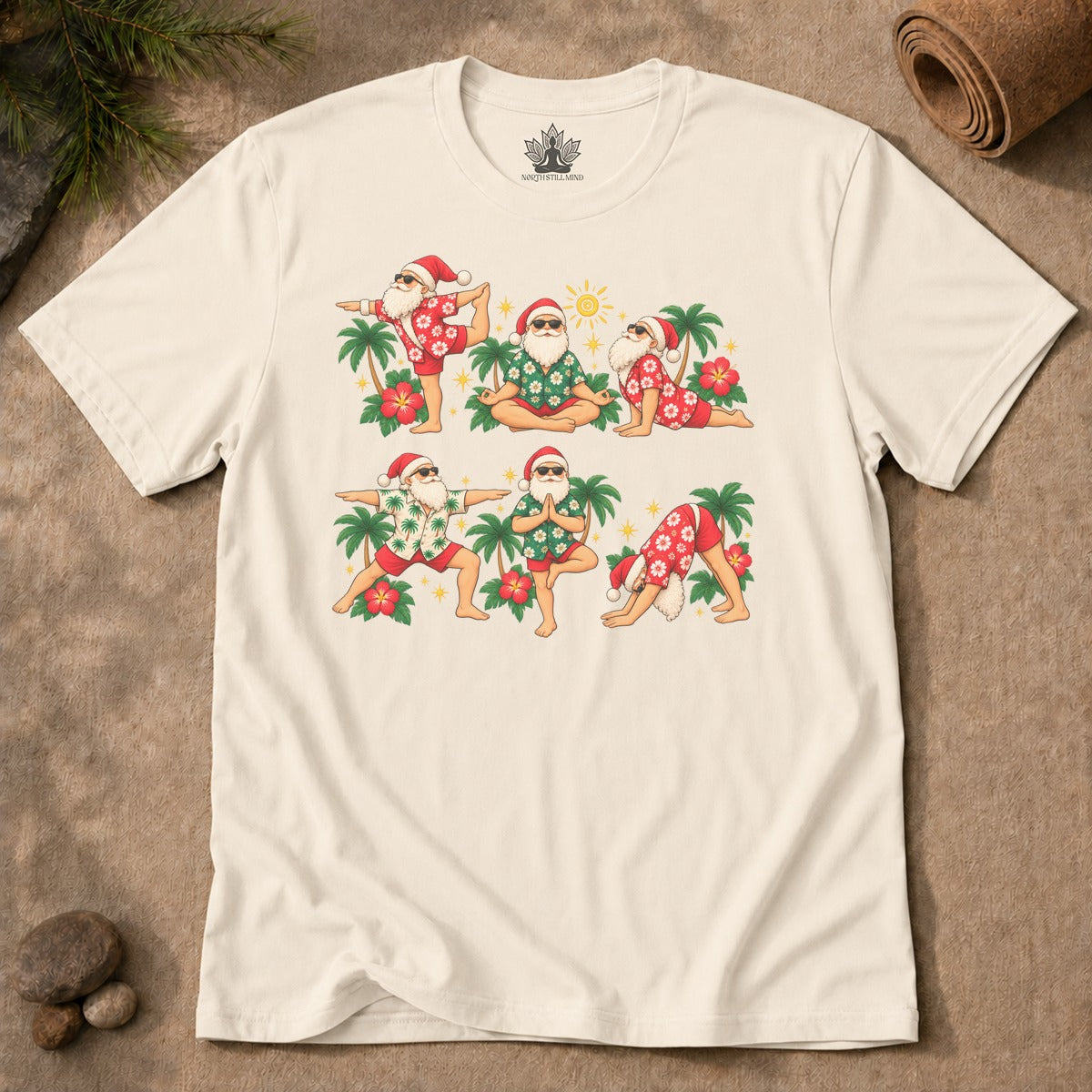 Santa's Tropical Flow Men Tee