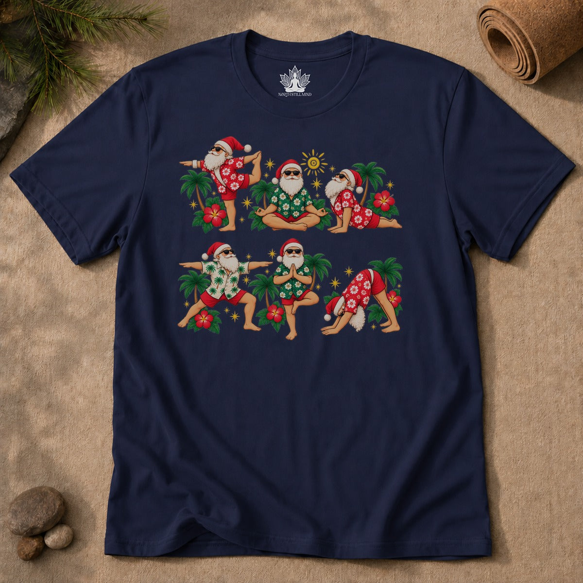 Santa's Tropical Flow Men Tee