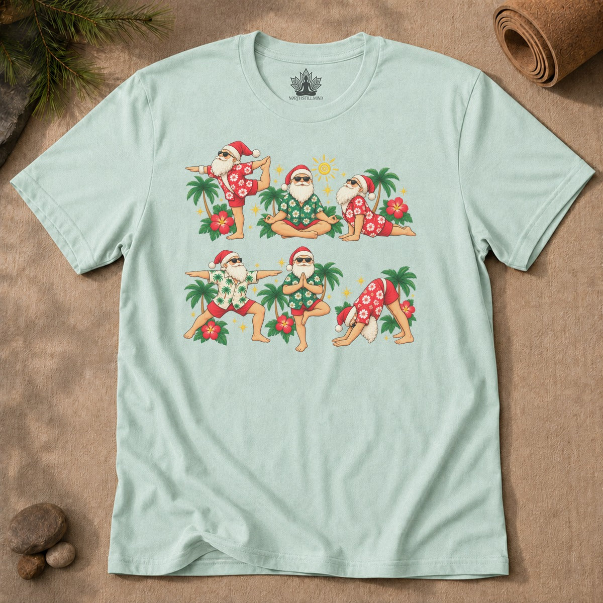 Santa's Tropical Flow Men Tee