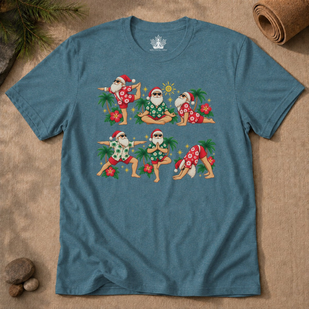 Santa's Tropical Flow Men Tee