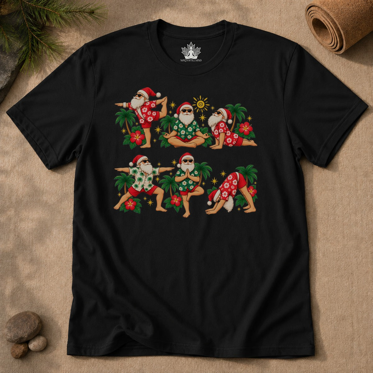 Santa's Tropical Flow Men Tee