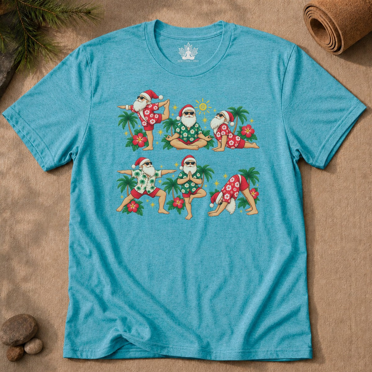 Santa's Tropical Flow Men Tee