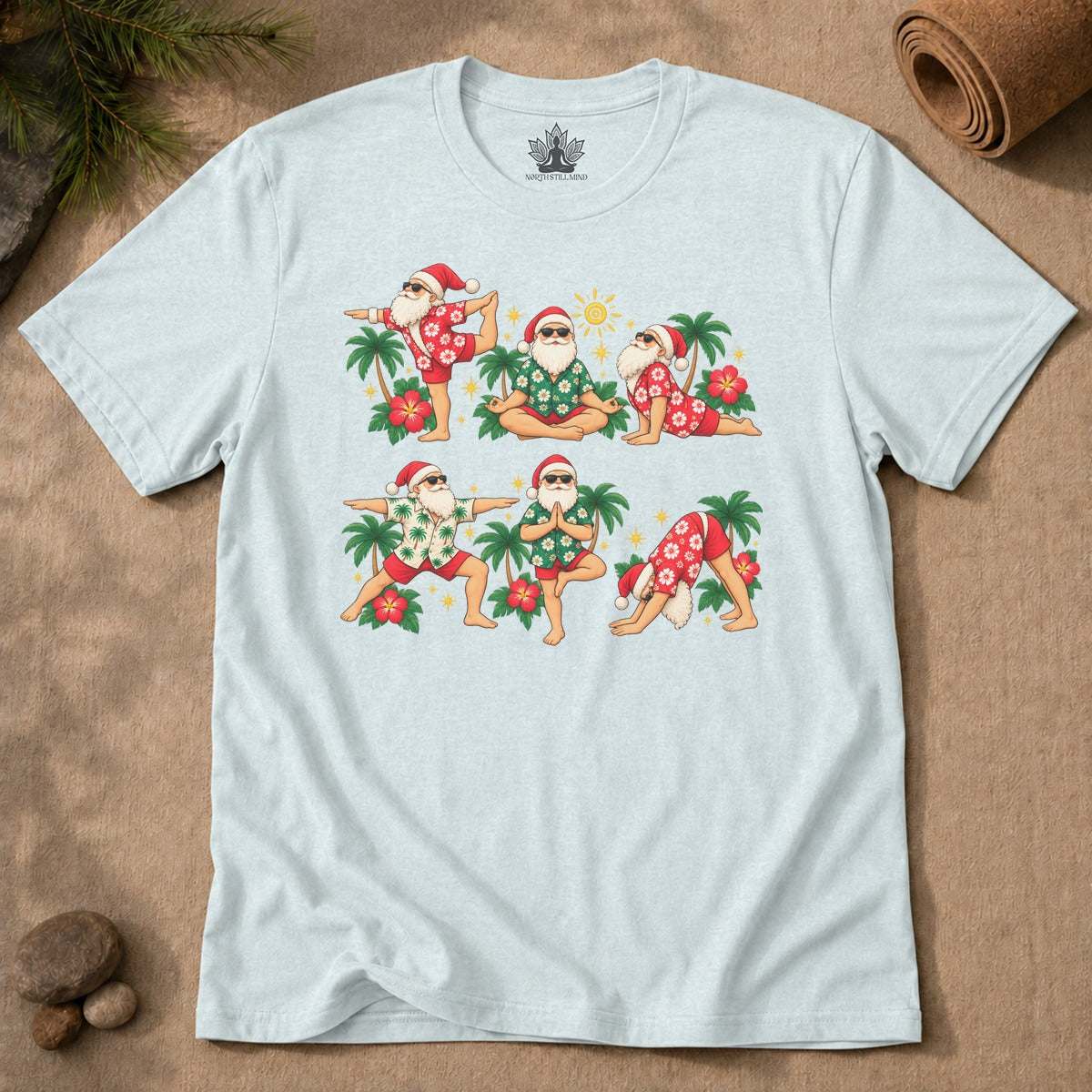 Santa's Tropical Flow Men Tee