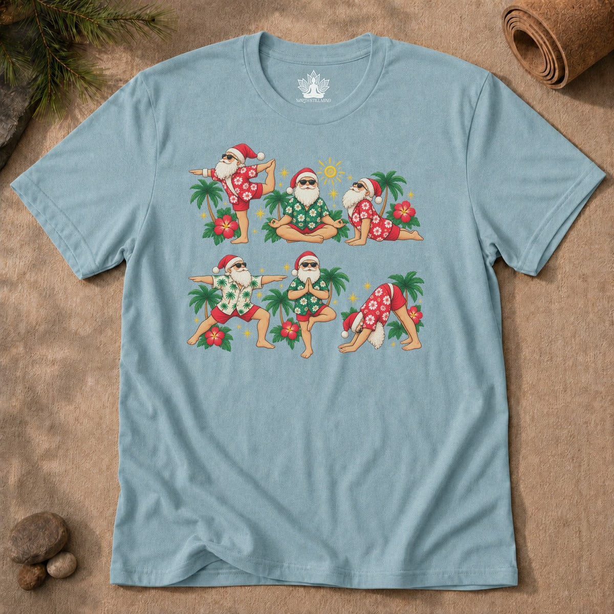 Santa's Tropical Flow Men Tee