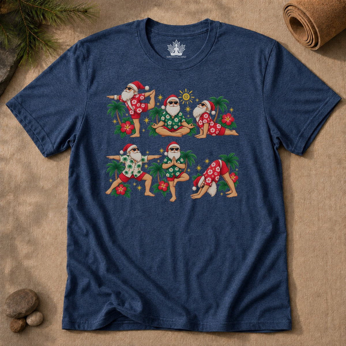 Santa's Tropical Flow Men Tee