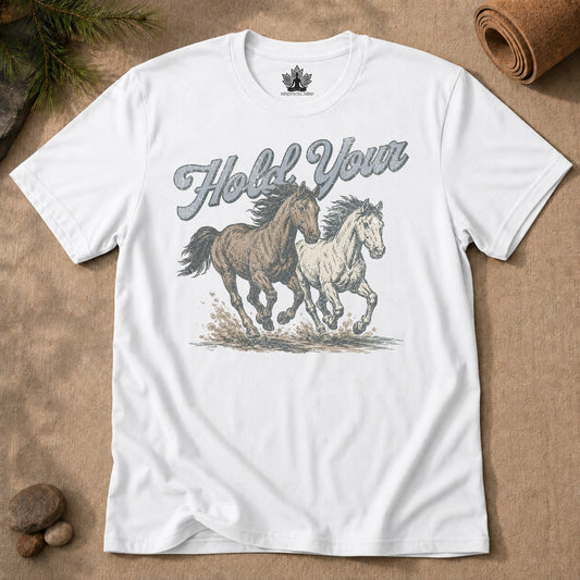Hold Your Horses Men Tee