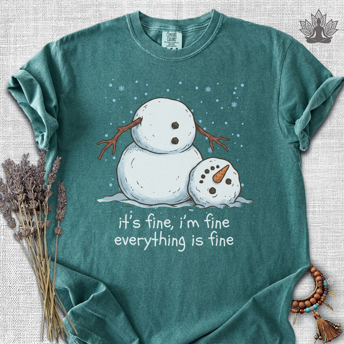It's Fine, I'm Fine, Everything Is Fine Snowman Comfort Colors® Tee