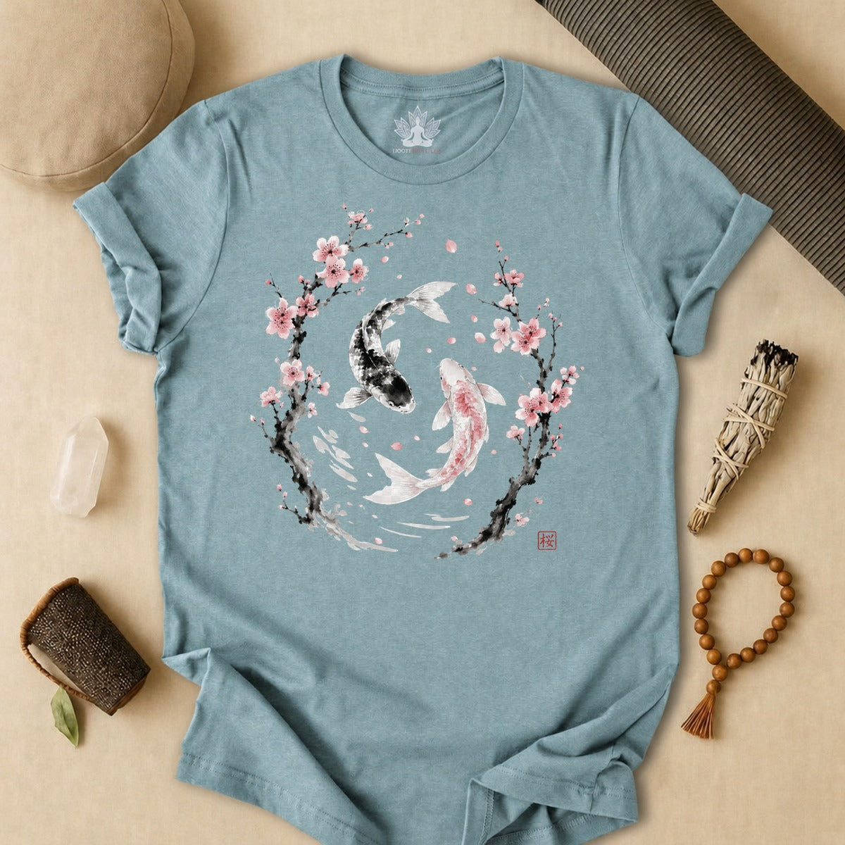 Sakura Koi Yin Yang Balance Tee