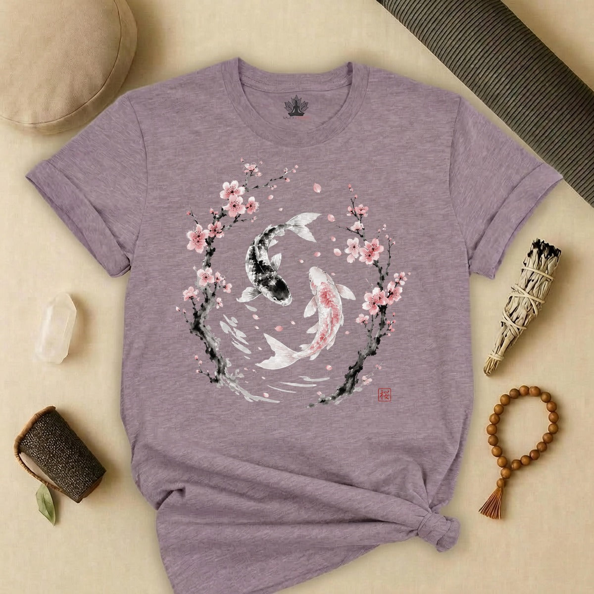 Sakura Koi Yin Yang Balance Tee