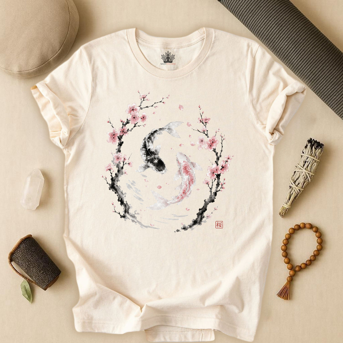 Sakura Koi Yin Yang Balance Tee