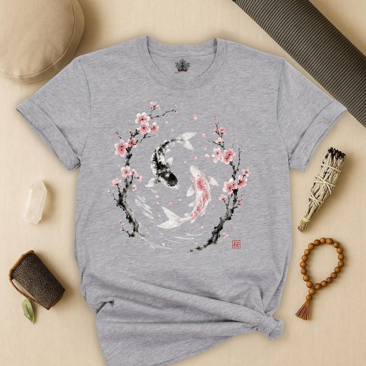 Sakura Koi Yin Yang Balance Tee