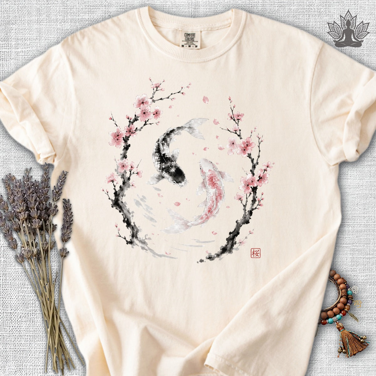 Sakura Koi Yin Yang Balance Comfort Colors® Tee
