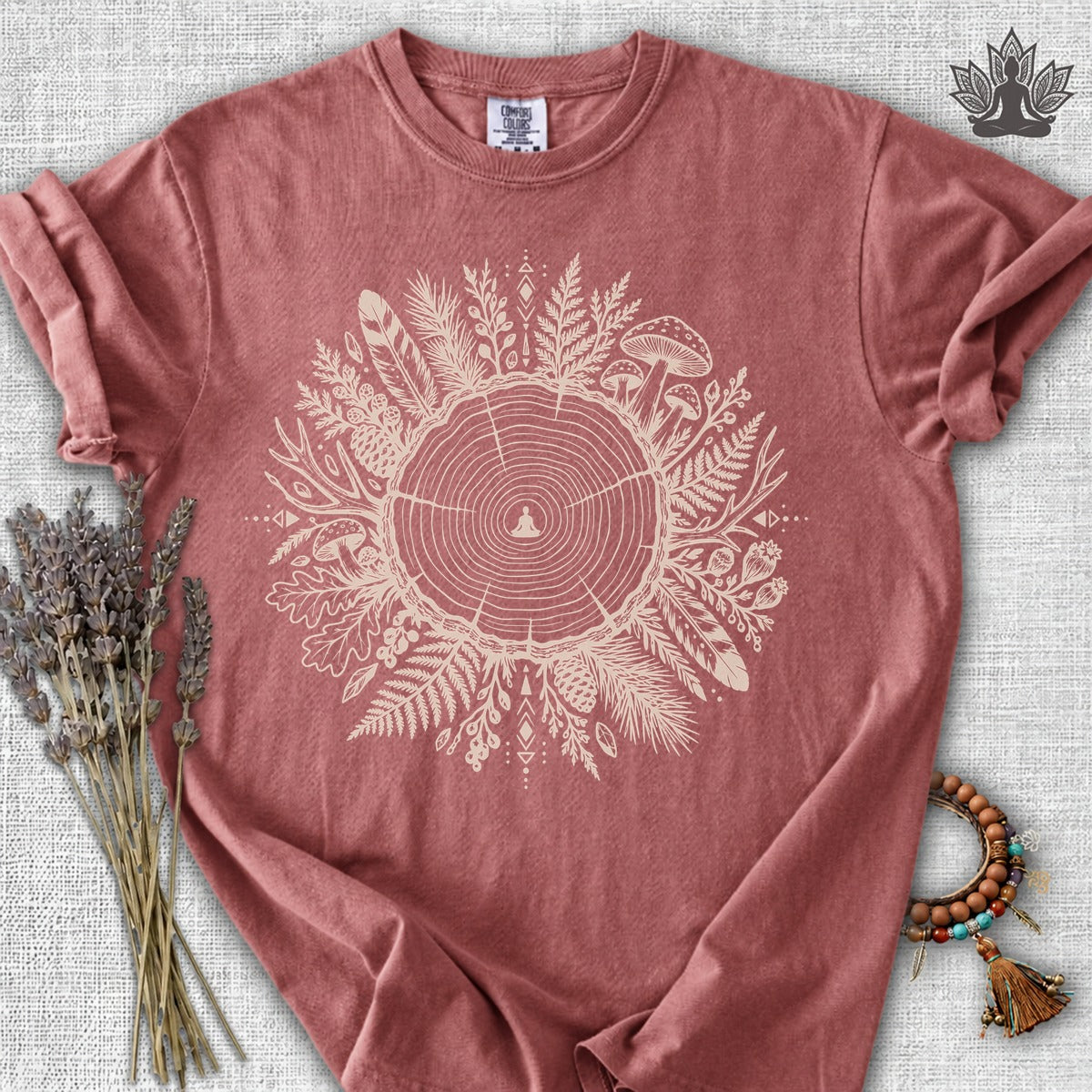 The Quiet Center Woodland Comfort Colors® Tee