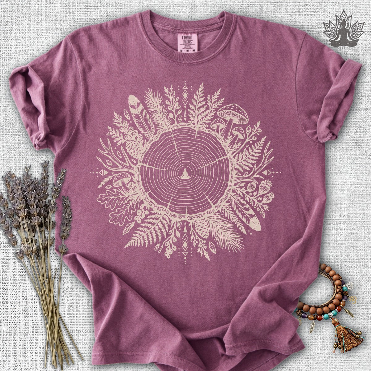The Quiet Center Woodland Comfort Colors® Tee