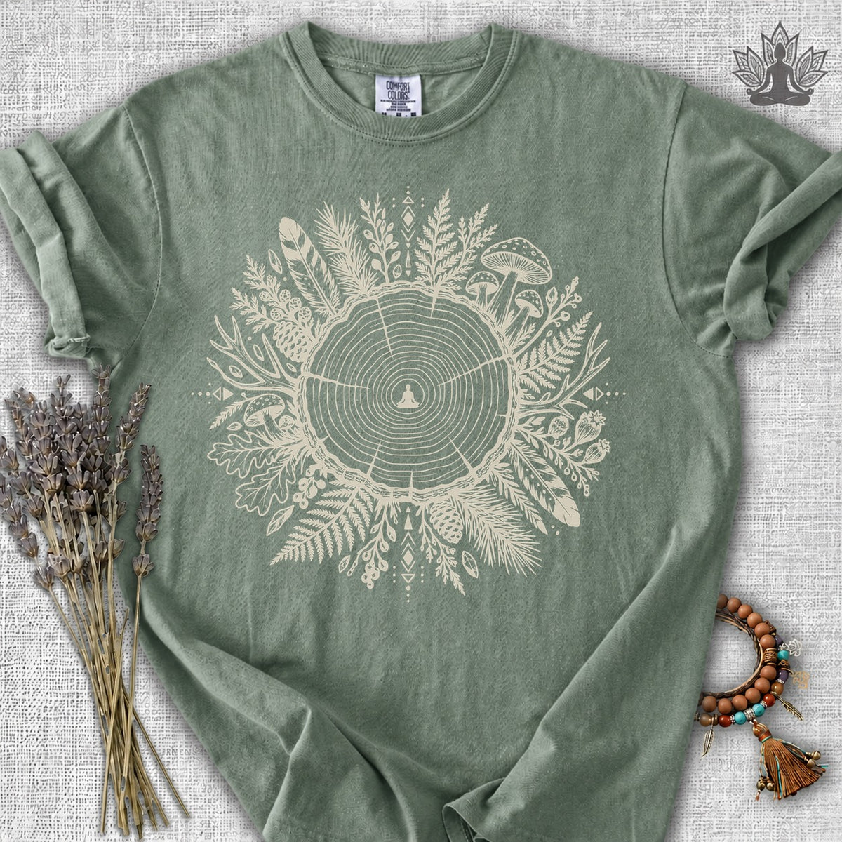 The Quiet Center Woodland Comfort Colors® Tee
