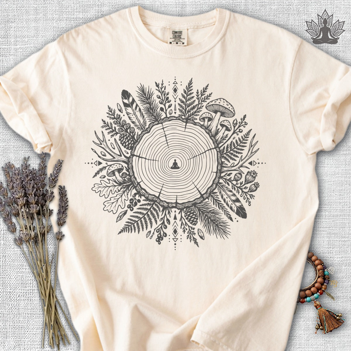 The Quiet Center Woodland Comfort Colors® Tee