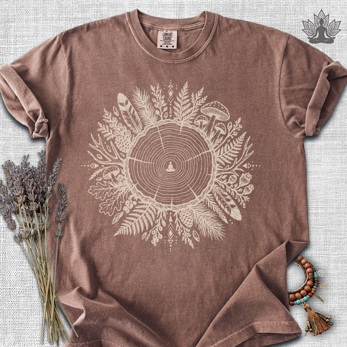 The Quiet Center Woodland Comfort Colors® Tee