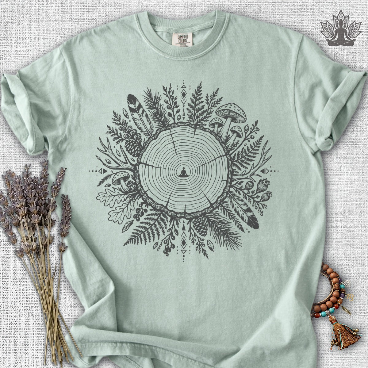 The Quiet Center Woodland Comfort Colors® Tee
