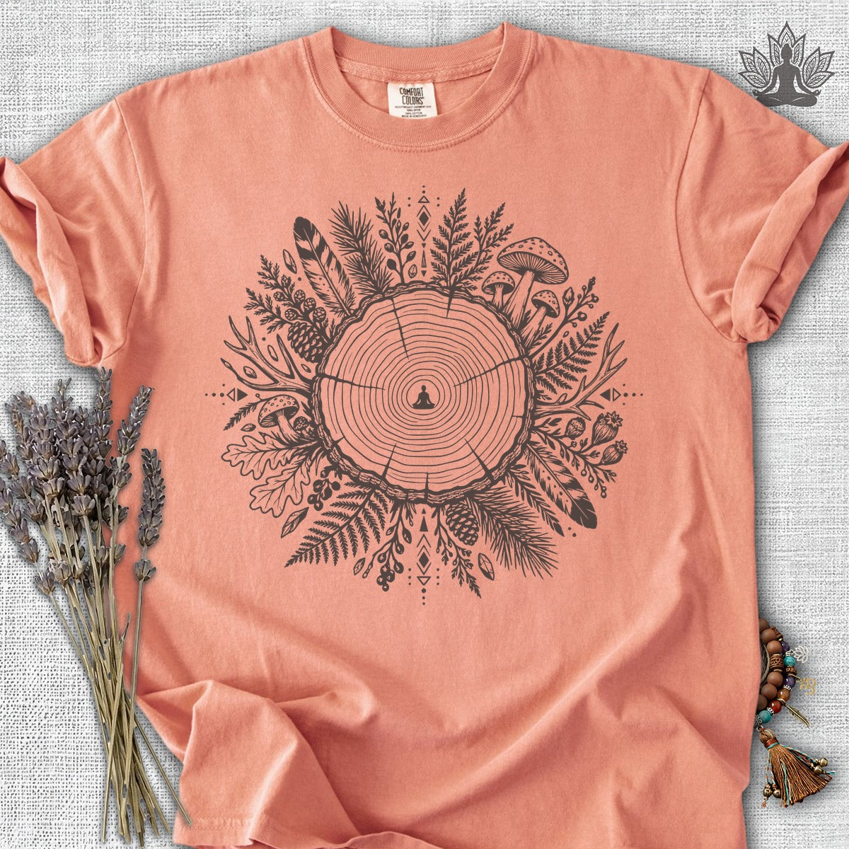 The Quiet Center Woodland Comfort Colors® Tee