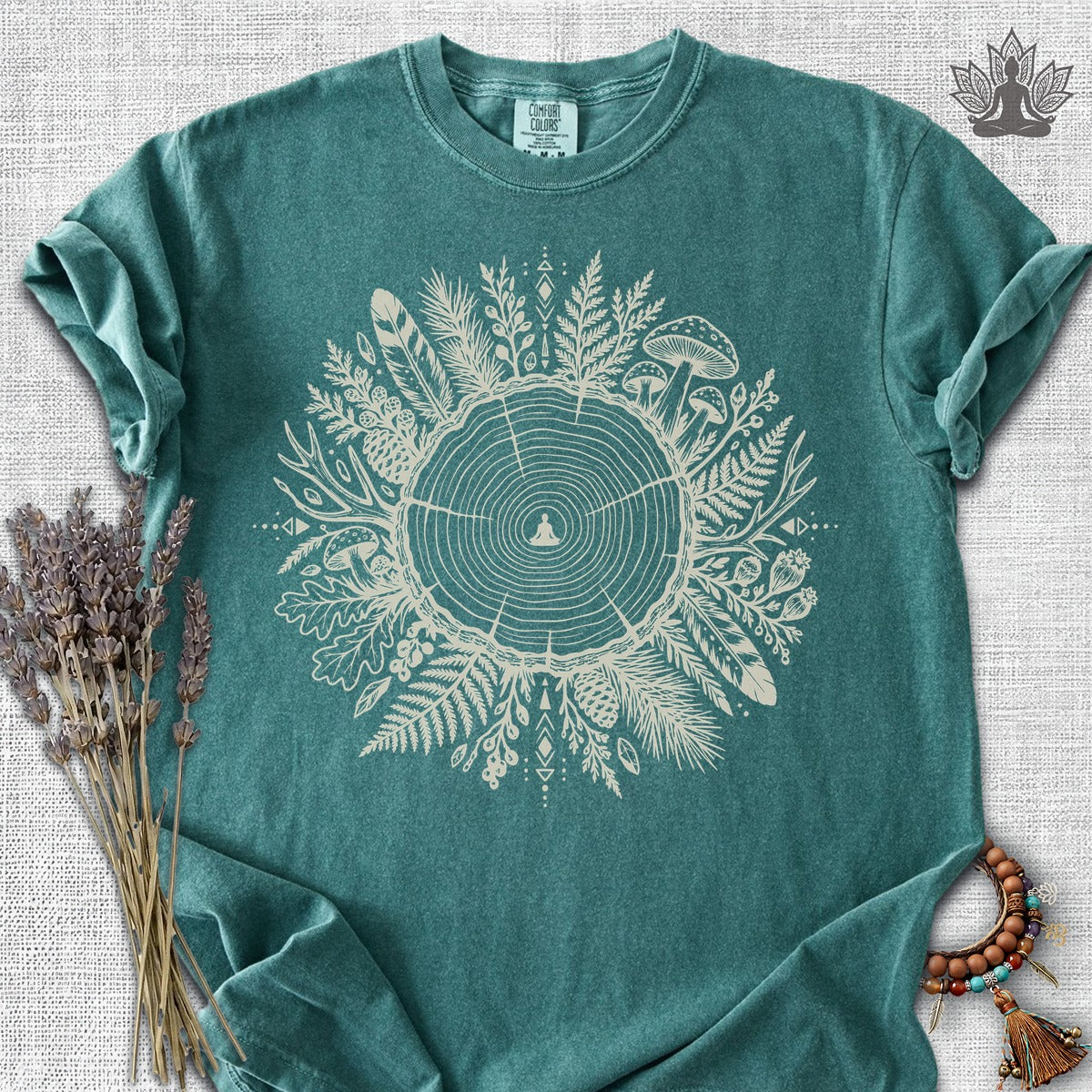 The Quiet Center Woodland Comfort Colors® Tee
