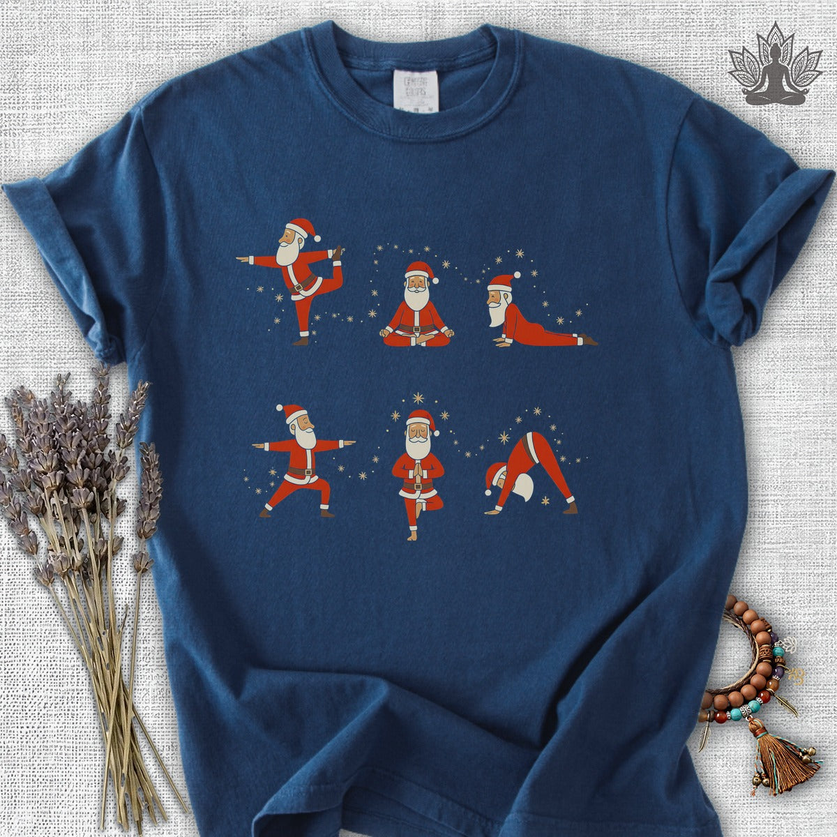 Santa Yoga Poses Comfort Colors® Tee