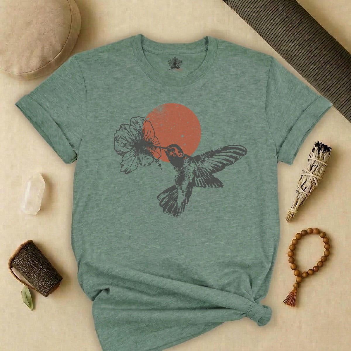 Sunset Hummingbird Tee