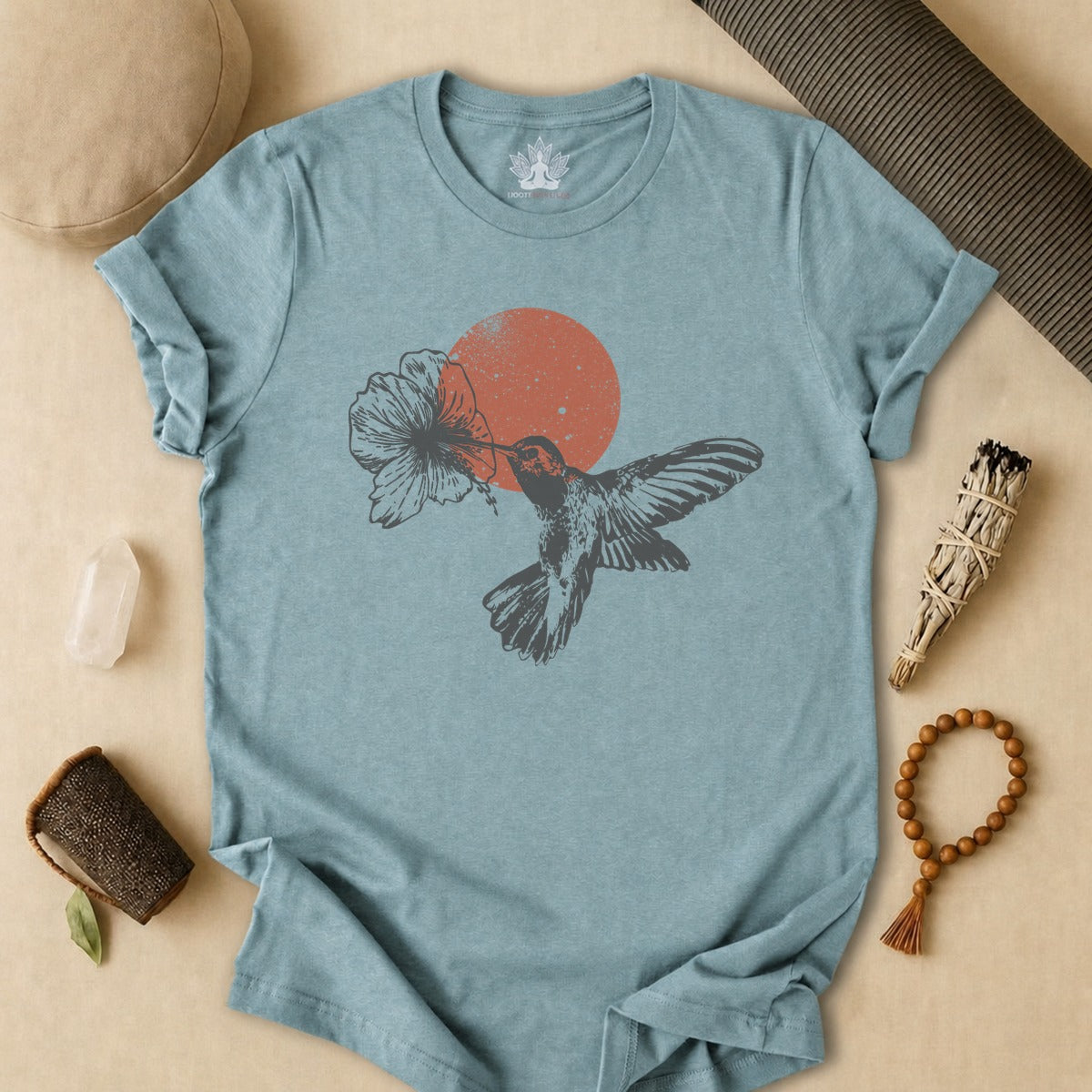 Sunset Hummingbird Tee