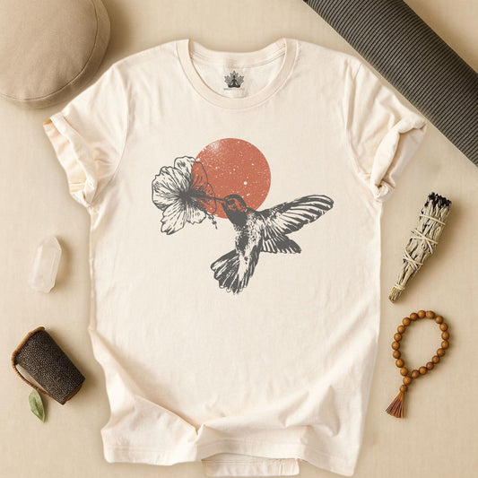 Sunset Hummingbird Tee