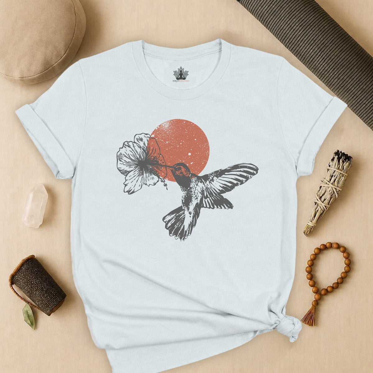 Sunset Hummingbird Tee
