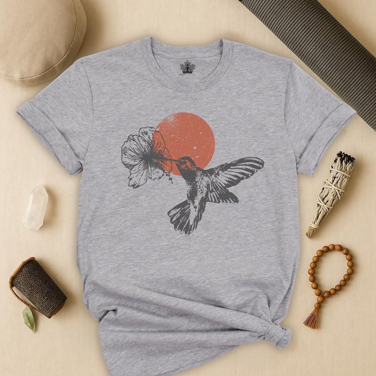 Sunset Hummingbird Tee