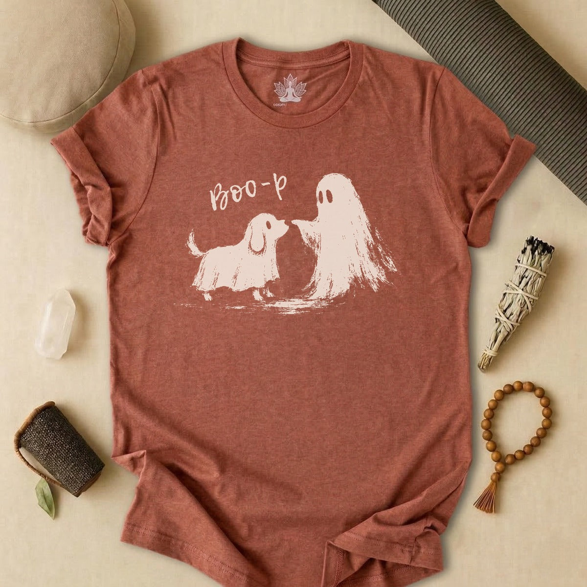 Boo-p Cute Ghost & Dog Tee