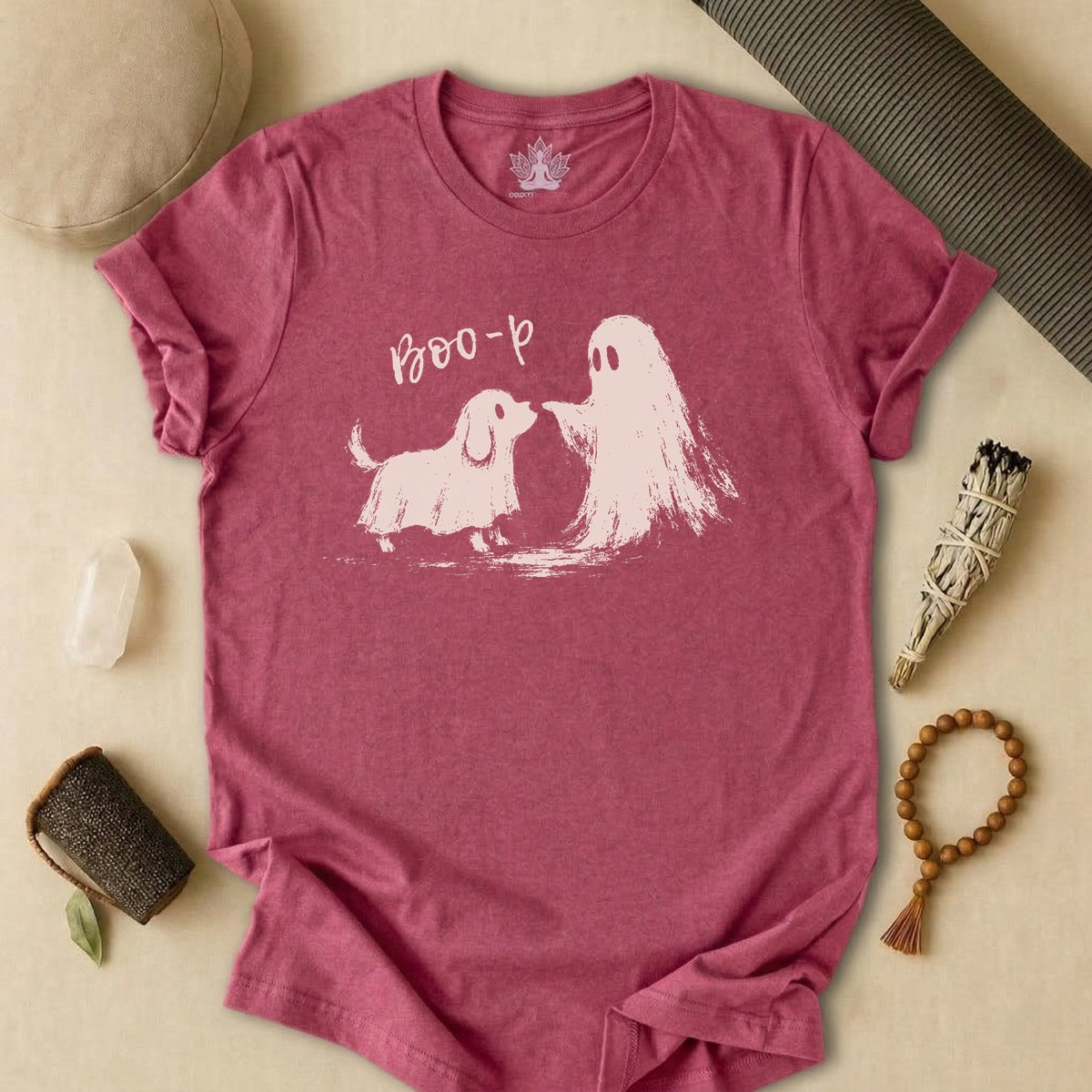 Boo-p Cute Ghost & Dog Tee