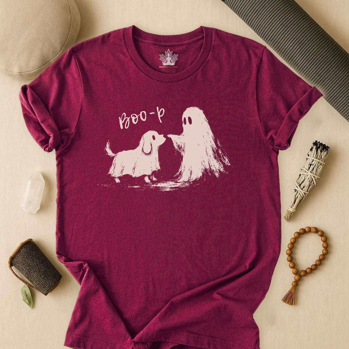 Boo-p Cute Ghost & Dog Tee