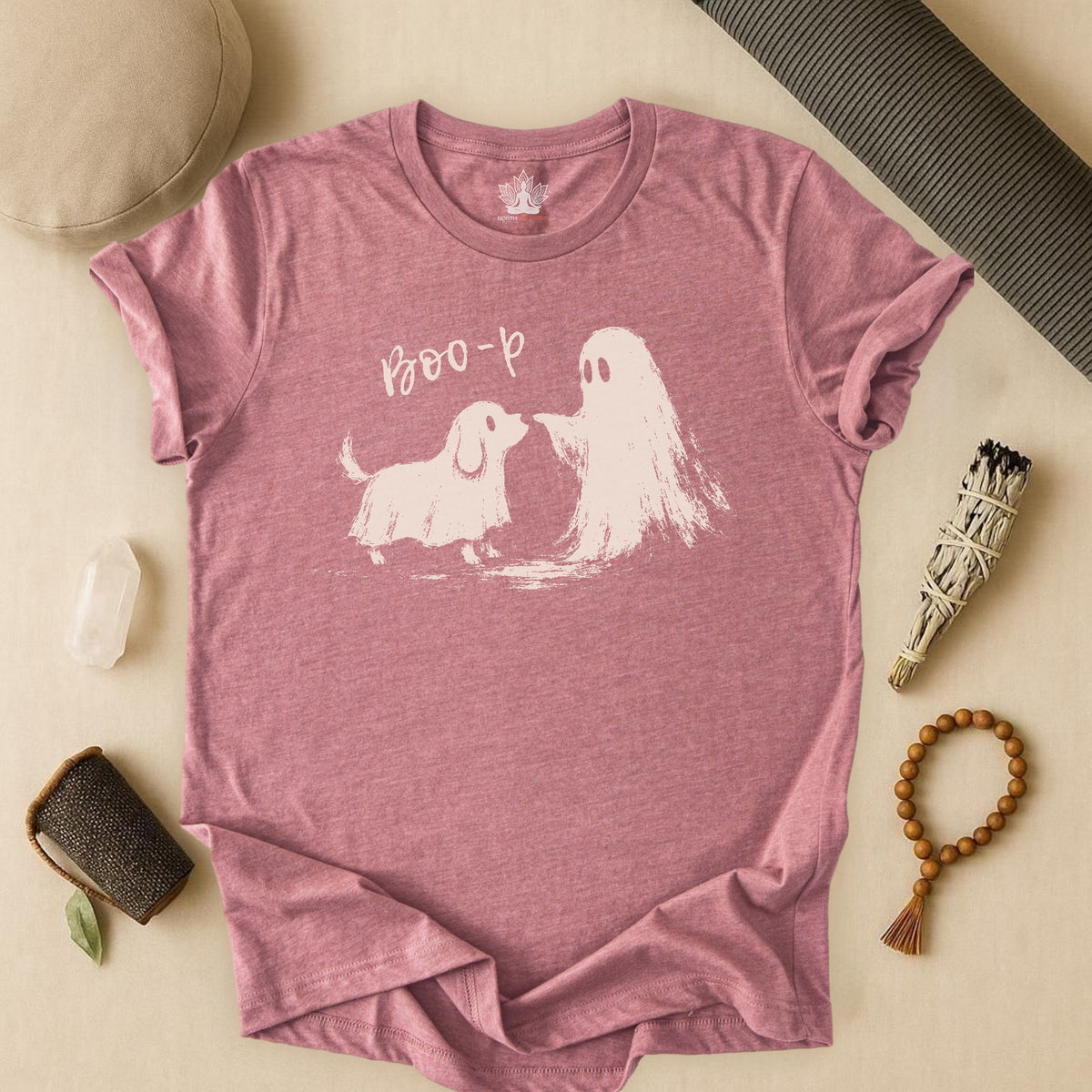 Boo-p Cute Ghost & Dog Tee