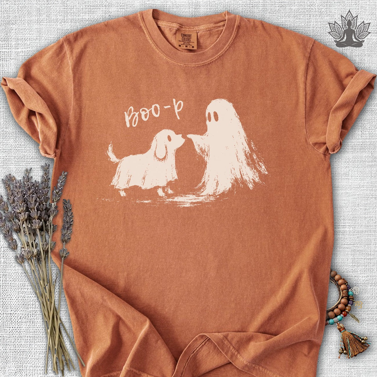 Boo-p Cute Ghost & Dog Comfort Colors® Tee