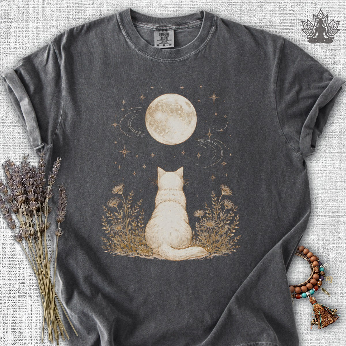 Moonlight Reverie Cat Comfort Colors® Tee