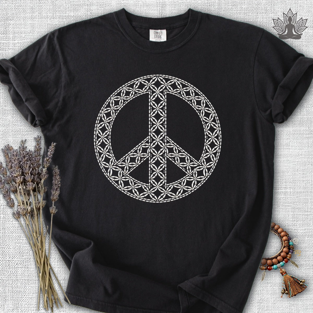 Japanese Geometric Peace Symbol Comfort Colors® Tee