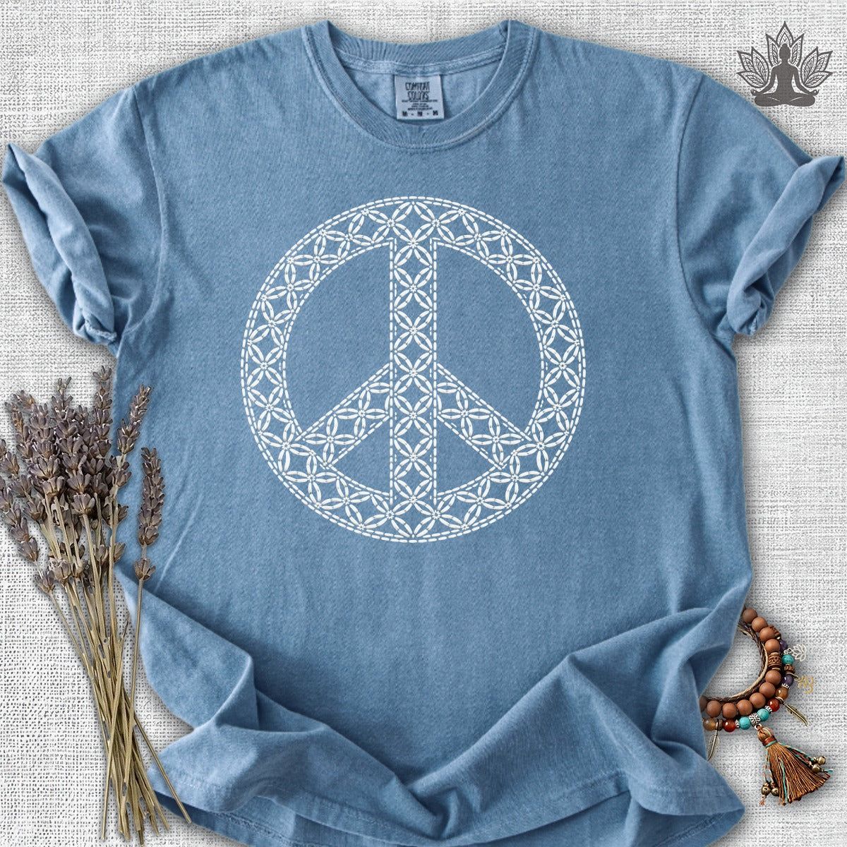 Japanese Geometric Peace Symbol Comfort Colors® Tee