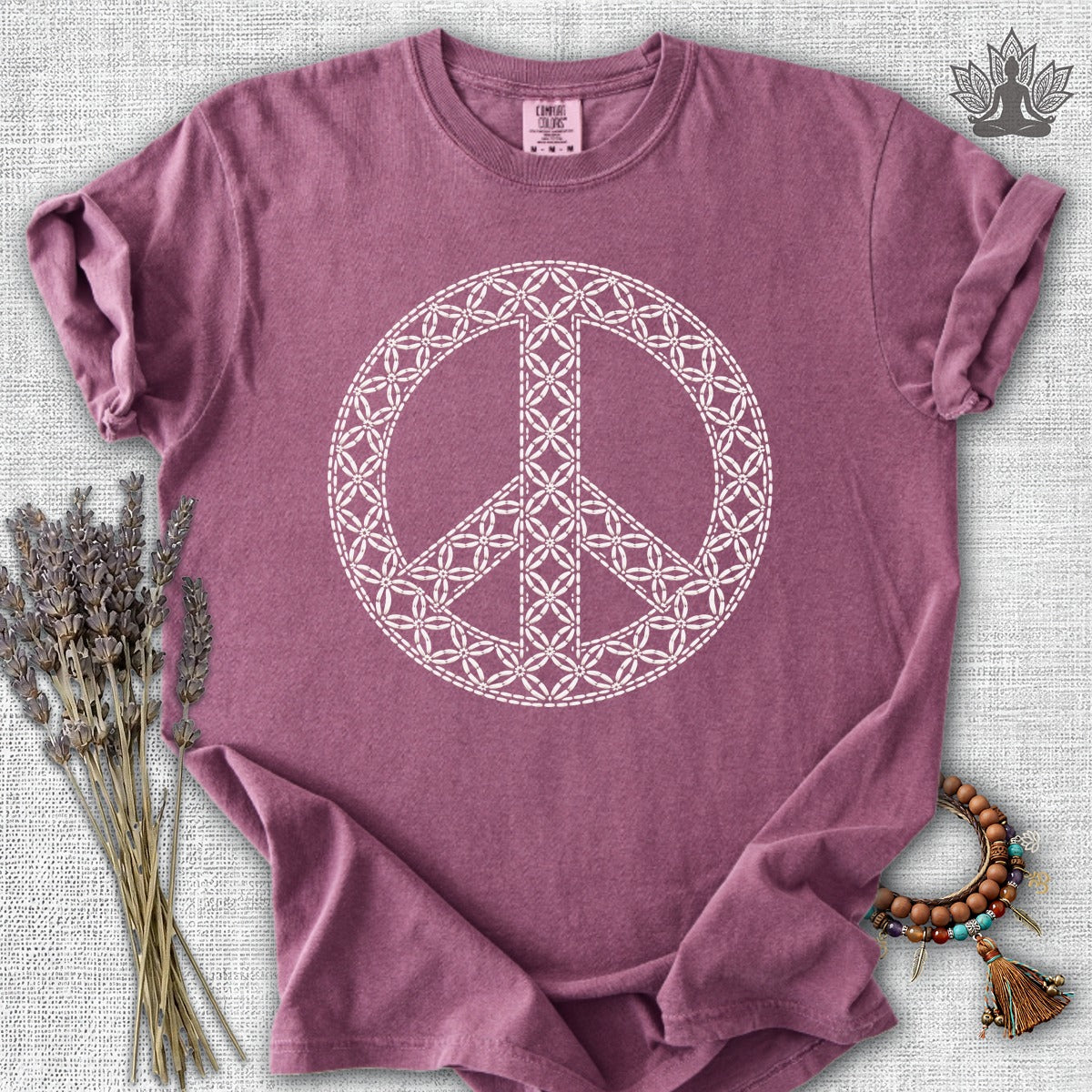 Japanese Geometric Peace Symbol Comfort Colors® Tee