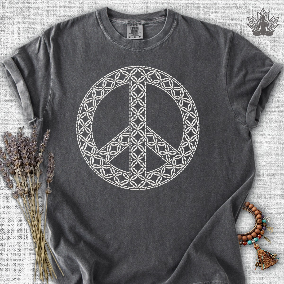 Japanese Geometric Peace Symbol Comfort Colors® Tee