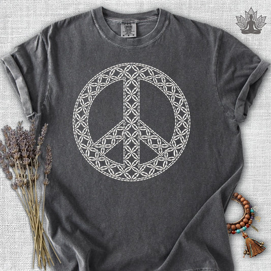 Japanese Geometric Peace Symbol Comfort Colors® Tee