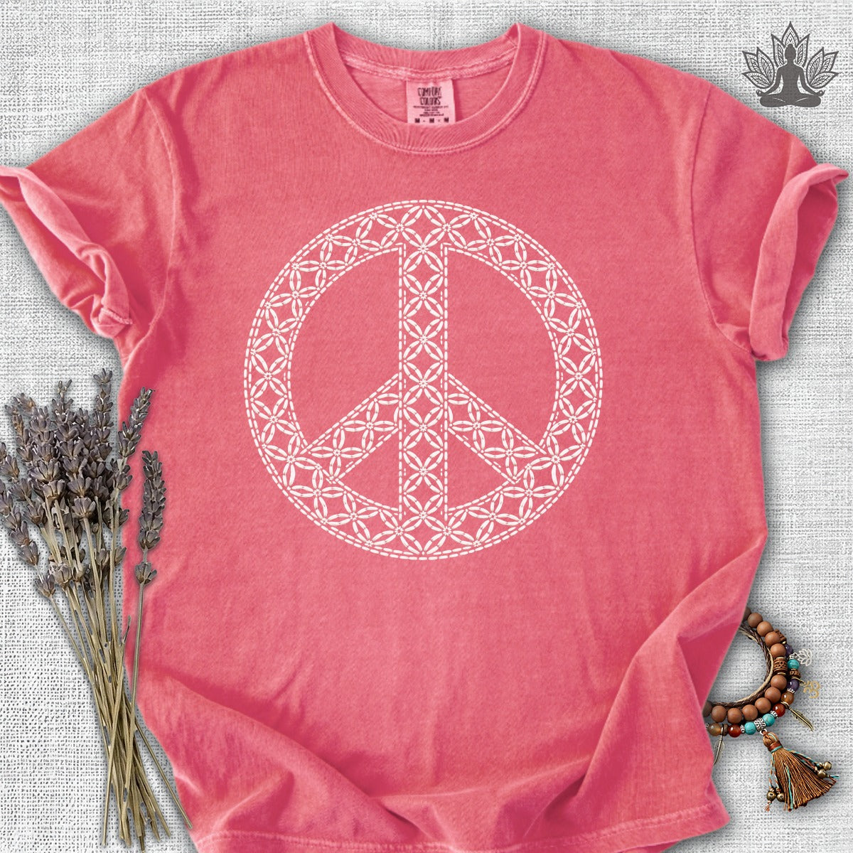 Japanese Geometric Peace Symbol Comfort Colors® Tee