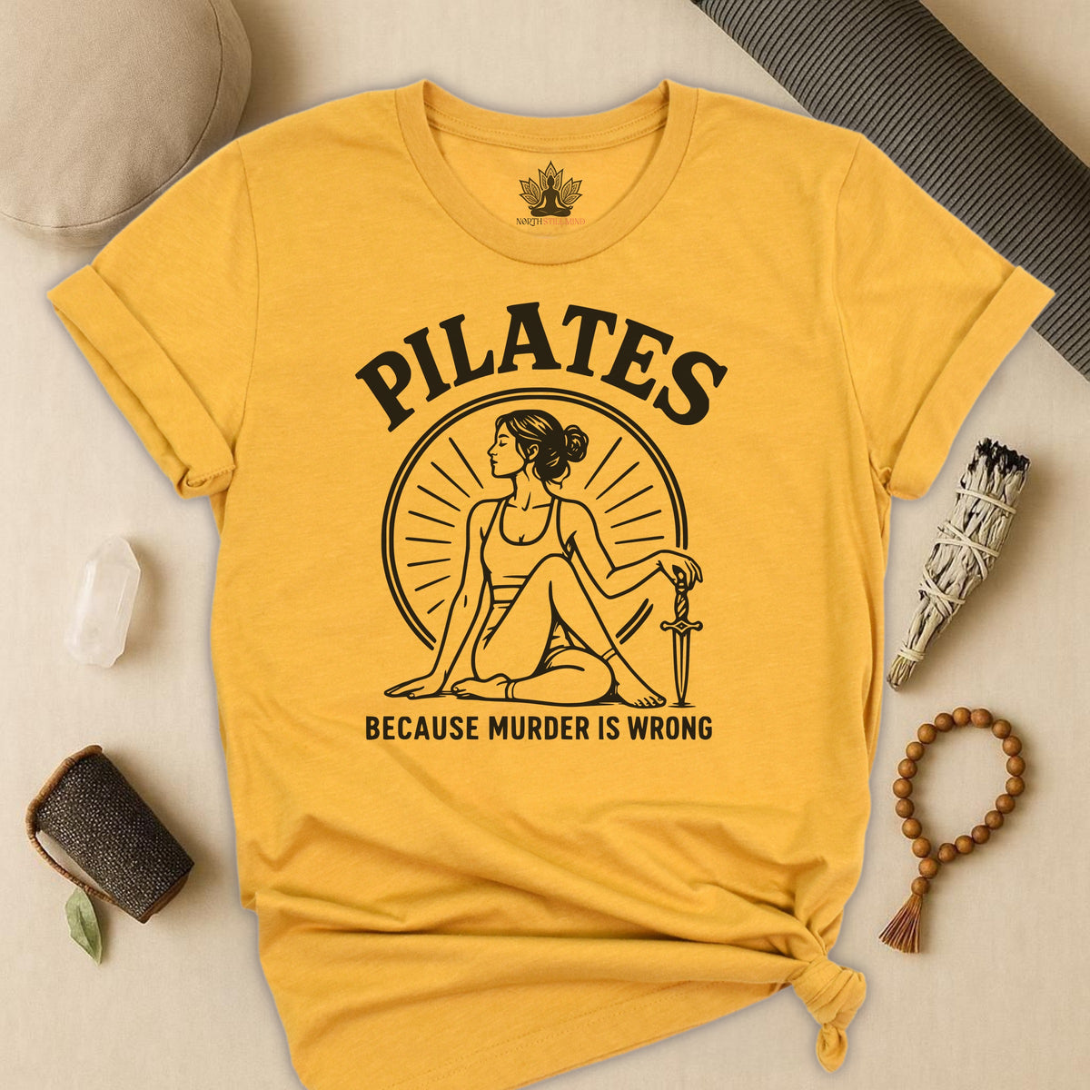 Pilates Because Murder Is Wrong Tee