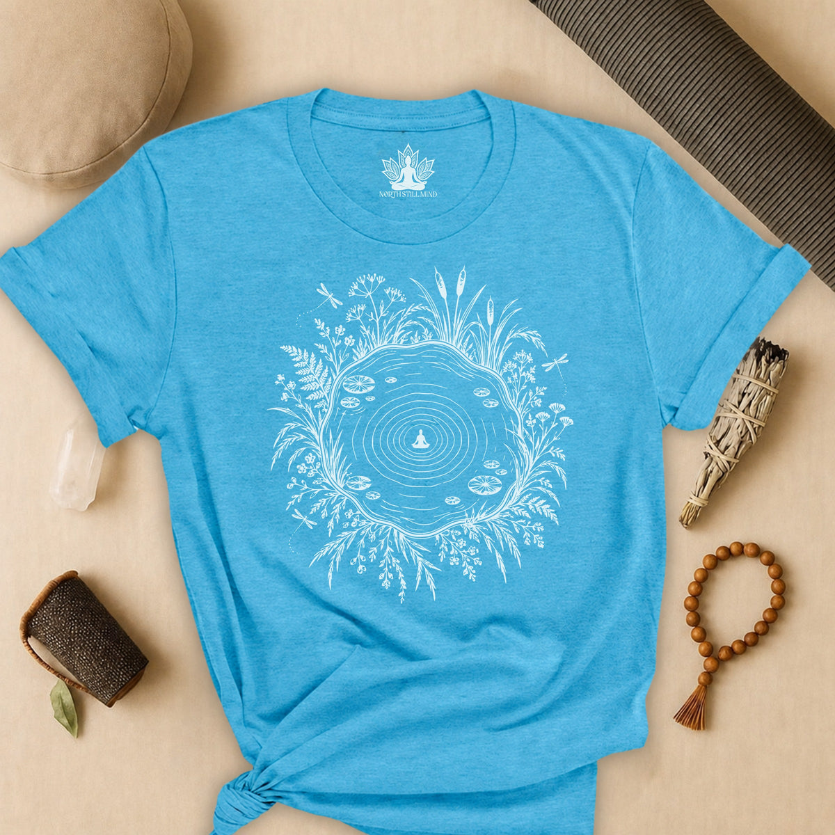 The Quiet Center Pond & Dragonflies Tee