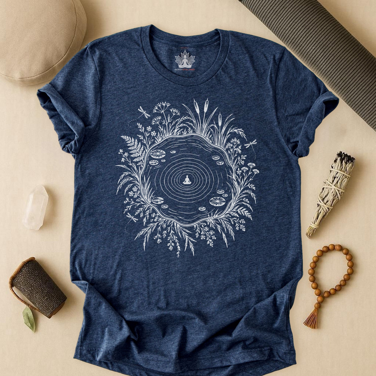 The Quiet Center Pond & Dragonflies Tee