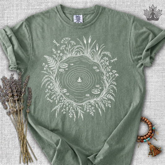 The Quiet Center Pond & Dragonflies Comfort Colors® Tee
