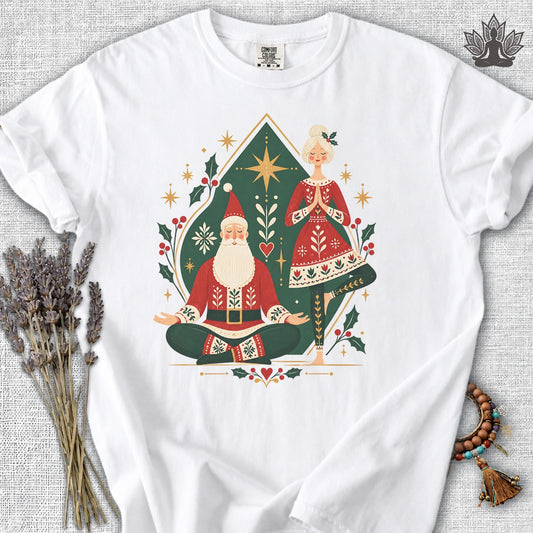 Mr & Mrs Claus Folk Art Zen Comfort Colors® Tee