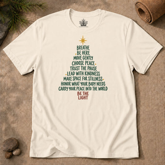 Be The Light Mindfulness Christmas Men Tee