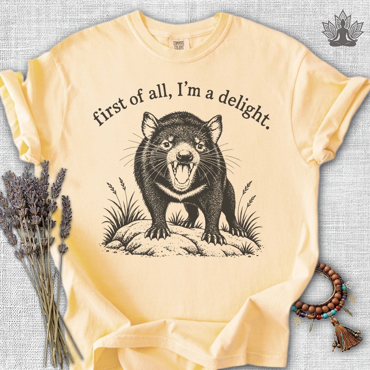 First Of All, I'm A Delight Tasmanian Devil Comfort Colors® Tee