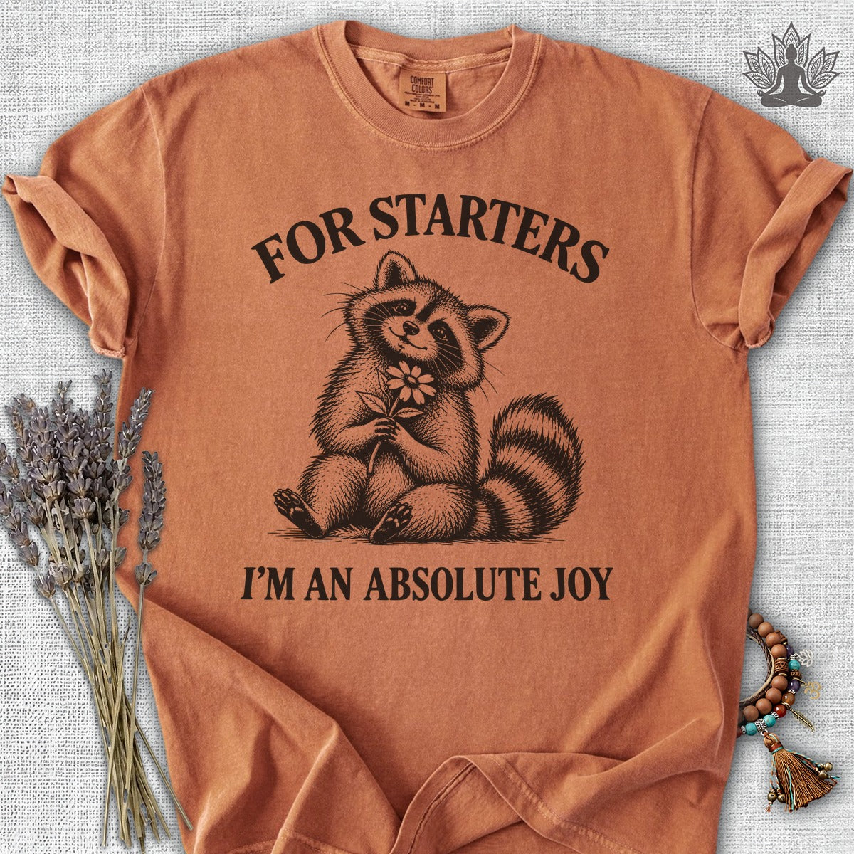 For Starters, I'm An Absolute Joy Raccoon Comfort Colors® Tee